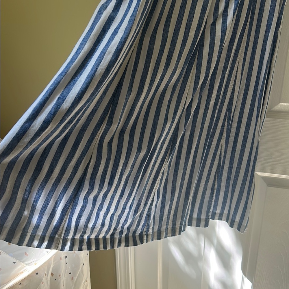 Old Navy Blue and White Striped Midi Dress - Picture 2 of 4